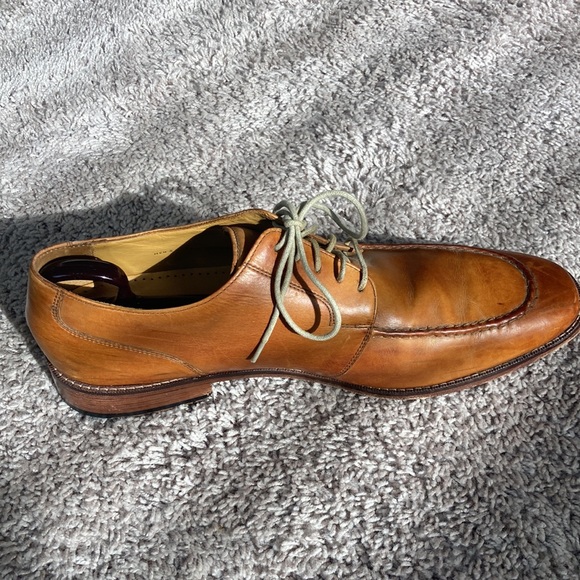 light brown casual dress shoes Men's Style Leader 2 Plain Toe Oxford - Dark Brown Leather